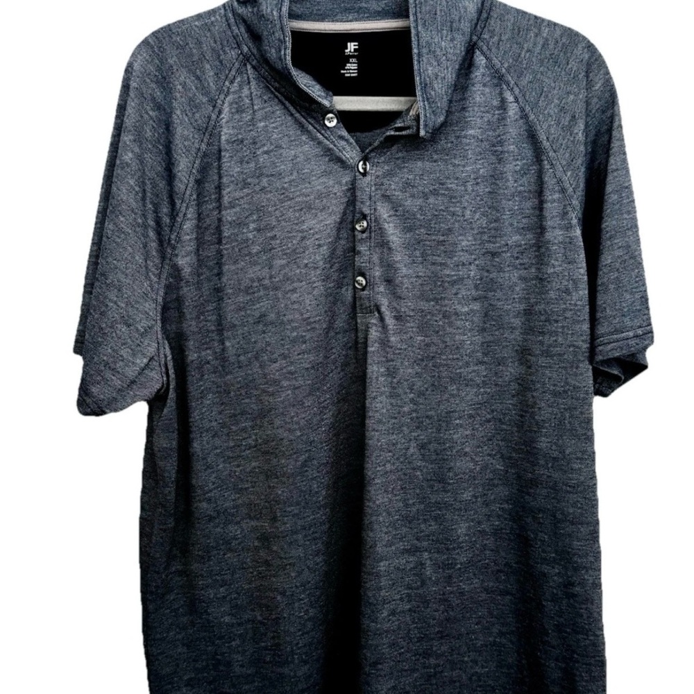 JF J.Ferrar Charcoal Polo Shirt